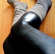 rubber junkie girl sexy latex mime boy rubbing penis