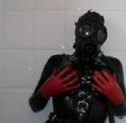 natures form latex rubbing herself sexy latex pokesho